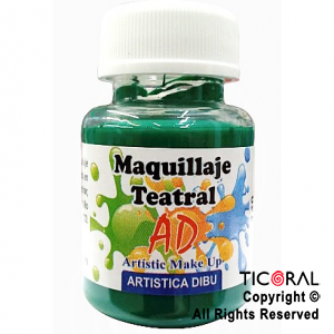 MAQUILLAJE TEATRAL AD 140 VERDE 40ML X 6 UNIDADES